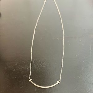 Tiffany & Co. Authentic Sterling Silver Smile Necklace